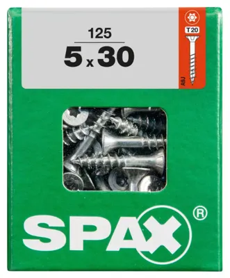Produktbild von Spax Universalschrauben 5.0 x 30 mm TX 20 - 125 Stk.