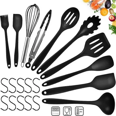 Produktbild von Famanu Küchenutensilien Set - 10-teiliges Silikon Set