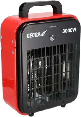 Produktbild von DEDRA Elektrischer Heizlüfter 3kW DED9921B, für gut isolierte Räume, Thermostat,