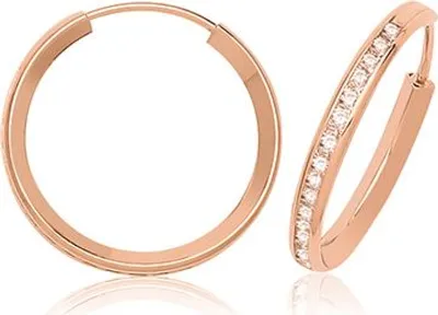 Produktbild von 9 Karat (375) Rotgold Damen - Paar Creolen - 15mm; TRS369249KRMM15