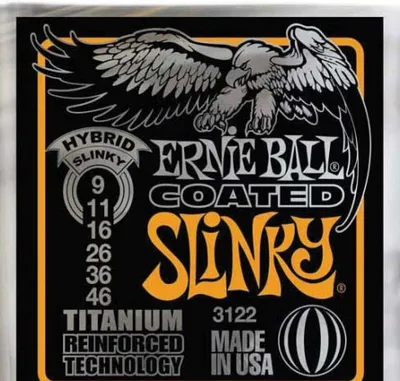 Zdjęcie produktu dla Ernie Ball EB 3122 Coated Slinky Hybrid