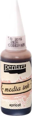Zdjęcie produktu dla Tusz alkoholowy Media Ink - Pentart - brzoskwinia / apricot 20ml