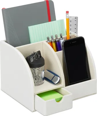 Produktbild von relaxdays Schreibtischorganizer Kunstleder