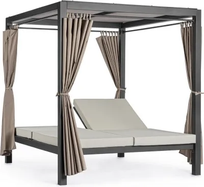 Produktbild von Sonnenbett Dream 188 x 208 x 205 cm Aluminium Anthrazit