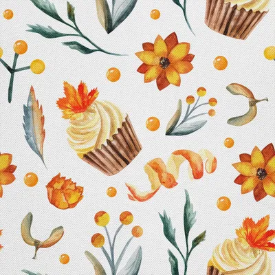 Produktbild von OUTDOOR DEKOSTOFFE OXFORD - Motiv Kuchen und Blumen