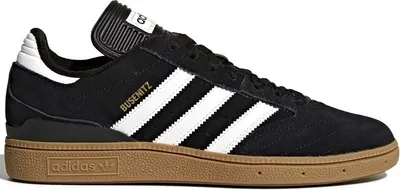 A single Adidas Busenitz sneaker shown from a side-diagonal angle against a white background.