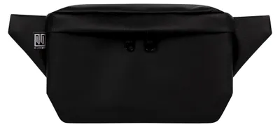 Produktbild von Bauchtasche aus Kunstleder in Mattschwarz, Eckig, Vegan, Handgefertigt in Berlin für Damen, Herren, Uni. Hipbag, Crossbody Bag, Schultertasche, Hüfttasche