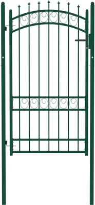 Obrázek produktu pro Plotová branka EMMEN s hroty ocelová 103 x 134,5 cm zelená