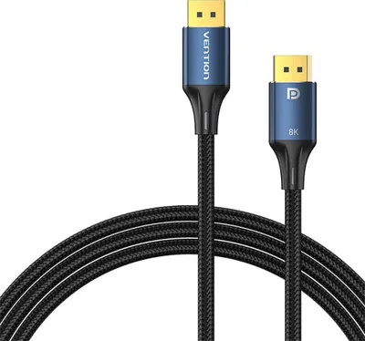 Image de Câble Displayport 1.4 Vention Hcelh 2M, 8K 60Hz/ 4K 120Hz, bleu