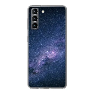 Produktbild von MuchoWow® Handyhülle Schutzhülle Hülle für Samsung Galaxy S21 Galaxie - Sterne - Weltraum - Jungen - Mädchen - Kinder Silikon Softcase Handy Hülle - Softcase