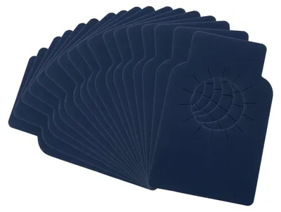 100 Weinflaschenhänger aus Karton, 5,6 x 8,9 cm, blau