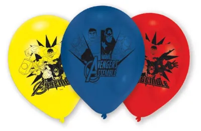 Produktbild von Avengers Latexballon 6 Stück 22,8cm