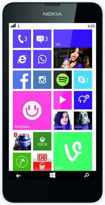 Produktbild von Nokia 635 Lumia, 11,43 cm (4.5"), 854 x 480 Pixel, IPS, 1,2 GHz, Qualcomm Snapdragon, 512 MB
