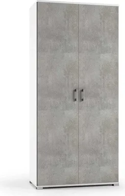 Produktbild von 90cm breiter Schrank in grauer Betonoptik