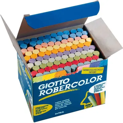 Produktbild von GIOTTO Wandtafelkreide Robercolor farbig sortiert