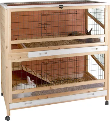 Produktbild von Kerbl Kleintierkäfig Indoor Deluxe mit zwei Etagen, L x B x H 115 x 60 x 118 cm