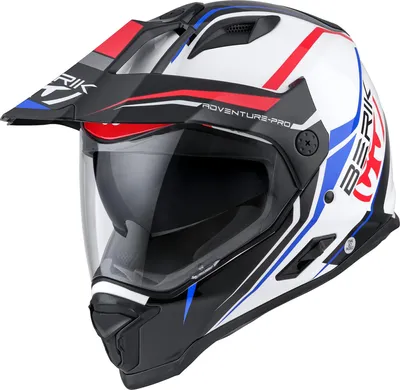 Immagine prodotto di Casco da enduro Berik MX313 Volstom Adventure Pro, bianco/blu/rosso, XL