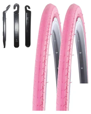 Produktbild von 2 x Kenda K-196 Kontender Rennradreifen 28 x 1,10 (26-622) Pink inkl. Reifenheber
