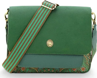 Produktbild von Pip Studio Fenna Cross Body Bag Medium Jabali Farbe Green 25x7x20cm