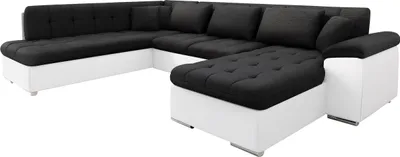 Produktbild von MIRJAN24 Ecksofa Niko Bis, Bettkasten und Schlaffunktion, Sofa vom Hersteller, Wohnlandschaft, Polstergarnitur (Farbe: Soft 017 + Soul 20, Seite: Rechts)