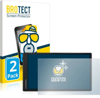Produktbild von 2x BROTECT Schutzfolie für Garmin DriveSmart 55 Displayschutz Displayschutzfolie Folie Matt Entspiegelungsfolie