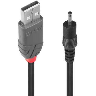 Image de LINDY USB2.0 Typ A an DC 2.50/0.7mm St Câble adaptateur 1.5m
