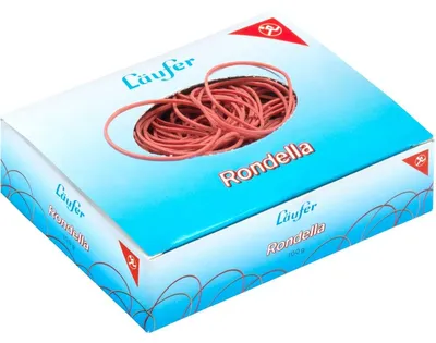 Produktbild von Läufer Gummiringe RONDELLA im Karton rot 40 mm Größe Nr. 6 100 g