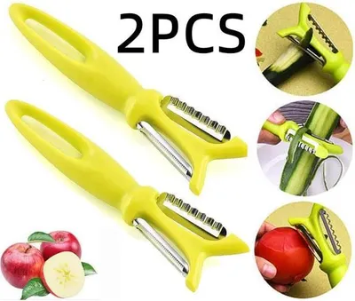 Obrázek produktu pro Škrabka na zeleninu, oboustranná rotační škrabka na zeleninu, škrabka na ovoce, multifunkční struhadlo na mrkev, na okurky, brambory