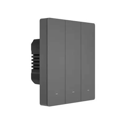 Obrázek produktu pro Sonoff Smart WiFi wall switch SONOFF M5-3C-80 (3-channel, for frame, graphite)