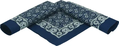 Produktbild von Betz 3er Pack Nickituch Bandana Richtfesttuch Halstuch klassisches Paisleymuster, Größe 55x55cm, Farbe marine blau