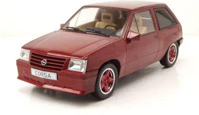 Produktbild von MCG 18433 Opel Corsa A Custom 1983 dunkelrot metallic 1:18