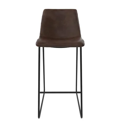 Produktbild von Barhocker aus Kunstleder Braun