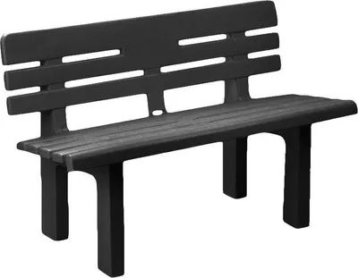 Produktbild von Außenbank Daltobel, Monoblock-Gartenbank, Außenbank, 100 %  Italy, 110 x 52 x 71 cm, Anthrazit
