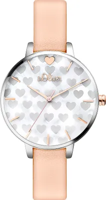 Produktbild von s.Oliver Damen Uhr Armbanduhr Leder SO-3474-LQ