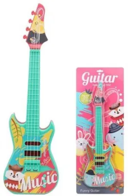 Immagine prodotto di Chitarra giocattolo - Musica - Strumento - Chitarra per bambini - 49 cm - Multicolore