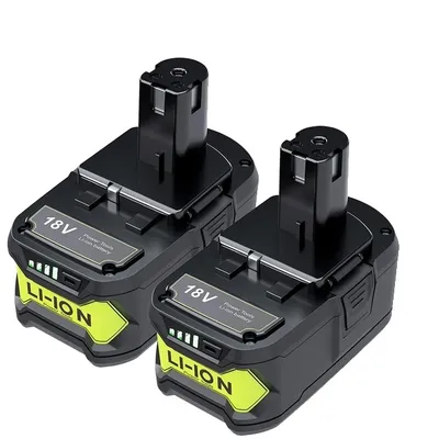 Obrázek produktu pro Nabíječka lithium-iontových baterií, vysoká kapacita, kompatibilní s RYOBI P108, 2 kusy