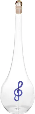 Produktbild von Geschenkflasche Notenschlüssel Präsent 500ml leer