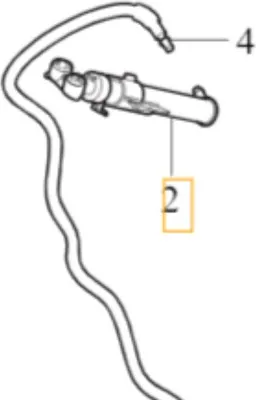 Image de VOLVO buse de lave-phares droite 32390703 Pièce d'origine neuve