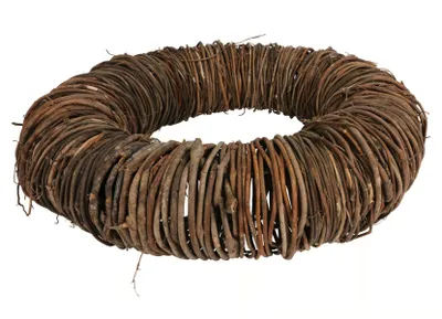 Produktbild von SESUA Bastelkranz XXL-Weidenkranz Türkranz Tisch-Deko geflochten 45 cm braun