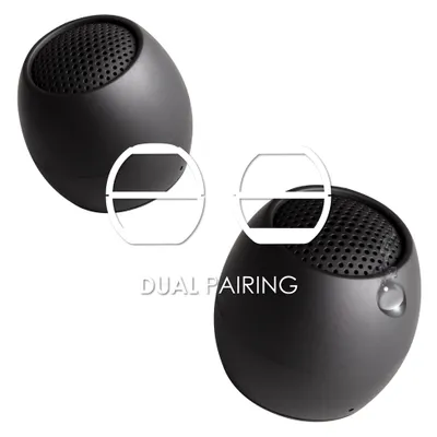 Produktbild von Boompods Zero Speaker, 3 cm, 3 W, Kabellos, Tragbarer Mono-Lautsprecher, Schwarz, Sphärisch
