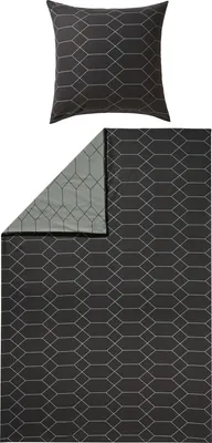 Produktbild von REDBEST Wendebettwäsche anthrazit 1x 135x200 cm + 1x 80x80 cm