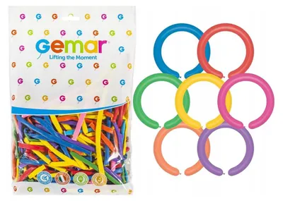 Produktbild von Italienische Schlauchballons - Modelliermasse, Mix, 100 Stk.