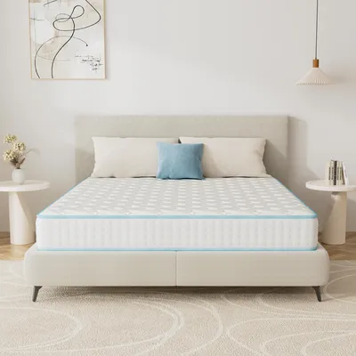 Produktbild von DEWINNER Matratze 160 x 200 cm, Memory-Schaum, Stärke 18 cm, beidseitig verwendbar, ergonomische 7-Zonen-Stützung, weicher und atmungsaktiver