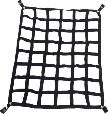 Zdjęcie produktu dla Siatka bagażowa do pickupa, wytrzymała, regulowana, wielofunkcyjna, solidna, kosz dachowy z hakami S, 127 x 106,7 cm