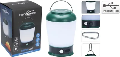 Obrázek produktu pro Redcliffs Camping Lamp 13X9X9 cm USB dobíjecí zelená