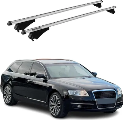 Produktbild von Menabo Dachträger Grundtäger für Audi A6 C6 Avant 2004-2011 75kg Alu Silber 2x