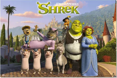 Immagine prodotto di Shrek - Foto di gruppo - Poster 61x91,5 cm