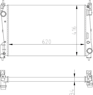Obrázek produktu pro Chladič Fiat Grande Punto 05-