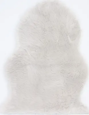 Produktbild von Kunstfell Natur" weiß, 65x90 cm, Dekofell, Teppich, Sitzauflage"