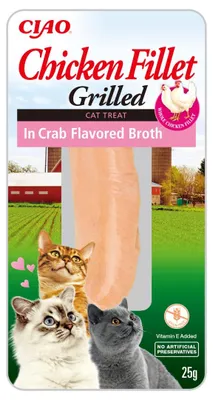 Obrázek produktu pro Churu Cat Chicken Fillet in Crab Flavored Broth 25g